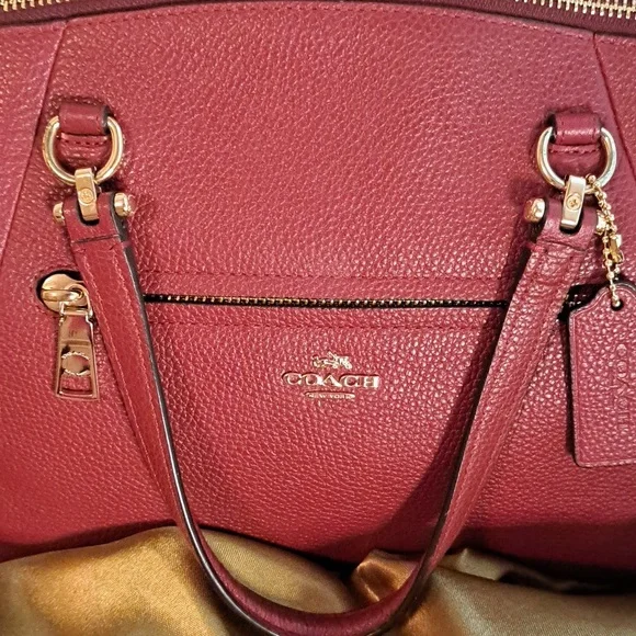 NEW Coach  Prairie Burgundy Satchel and Crossbody Excellent Condition - Picture 4 of 14